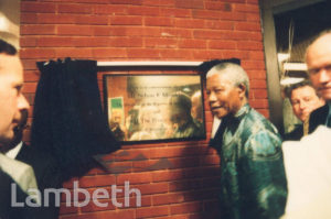 NELSON MANDELA, BRIXTON RECREATION CENTRE, BRIXTON