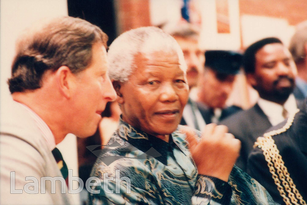 NELSON MADELA AND PRINCE CHARLES, BRIXTON RECREATION CENTRE