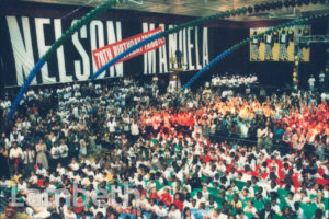 NELSON MANDELA VISIT, BRIXTON RECREATION CENTRE, BRIXTON