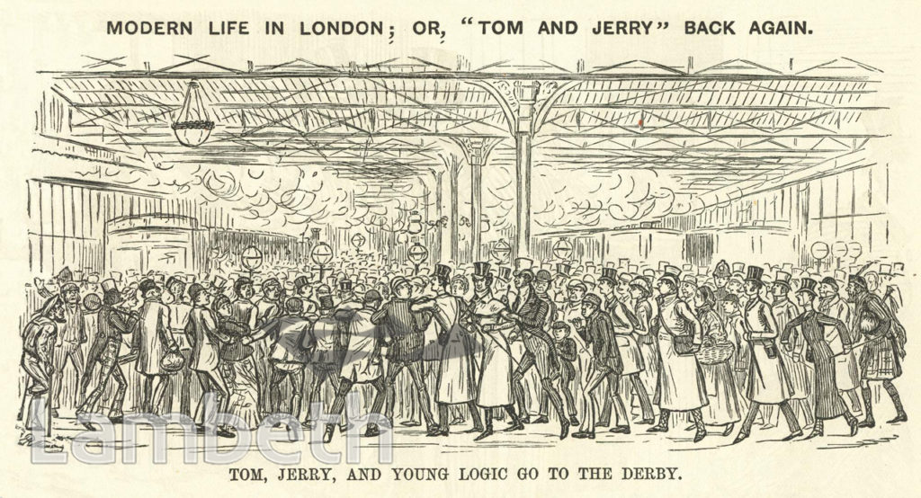DERBY DAY CROWD, WATERLOO STATION
