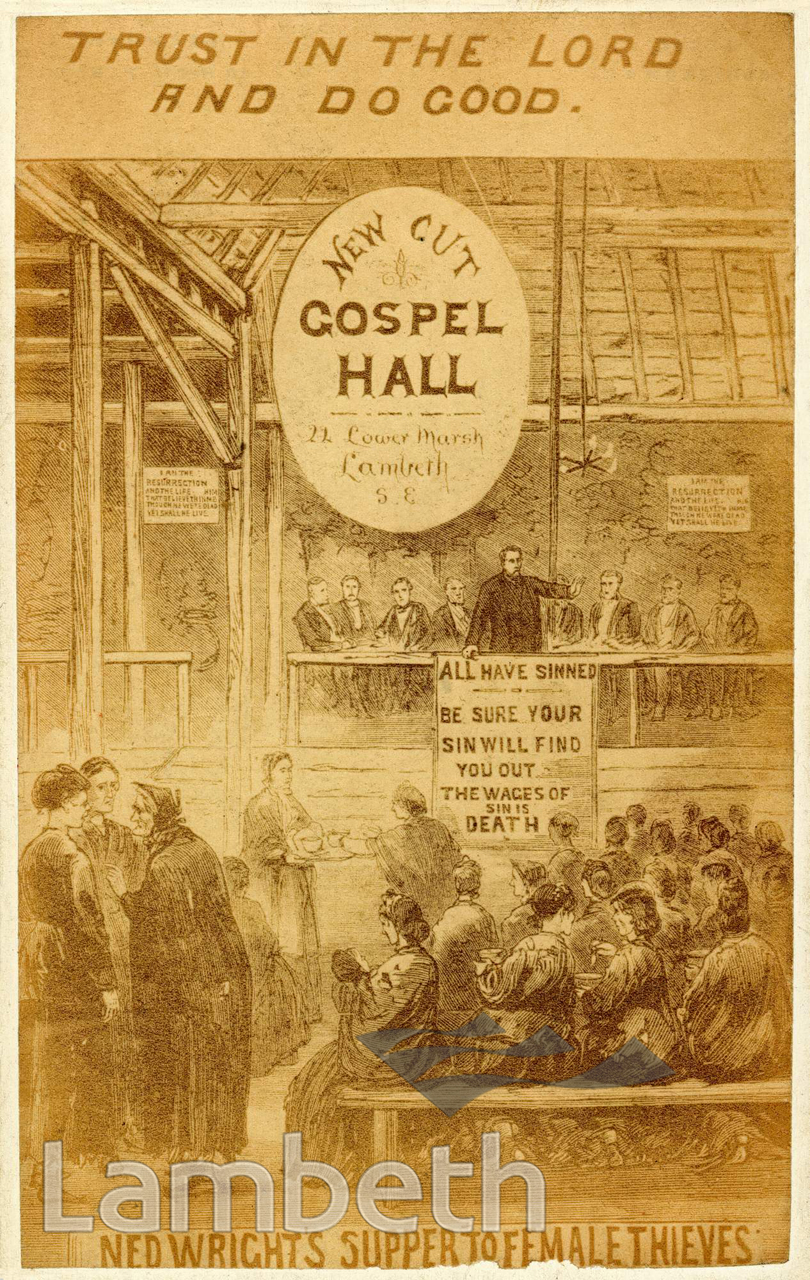 NED WRIGHT’S FEMALE THIEVES’ SUPPER, GOSPEL HALL, WATERLOO