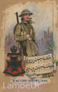 1st SURREY RIFLES CHRISTMAS CARD ARTWORK