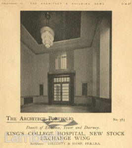 ENTRANCE KINGS COLLEGE HOSPITAL, DENMARK HILL, CAMBERWELL