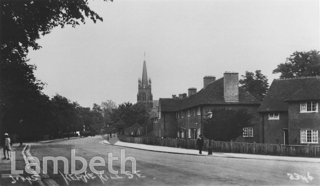 VIEW TO CONGREGATIONAL CHURCH, HERNE HILL