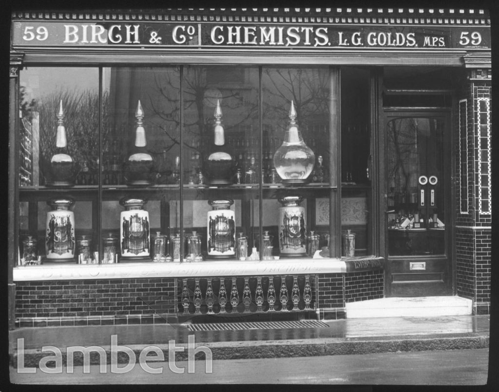 BIRCH & CO, CHEMIST, 59 CHURCH ROAD, UPPER NORWOOD