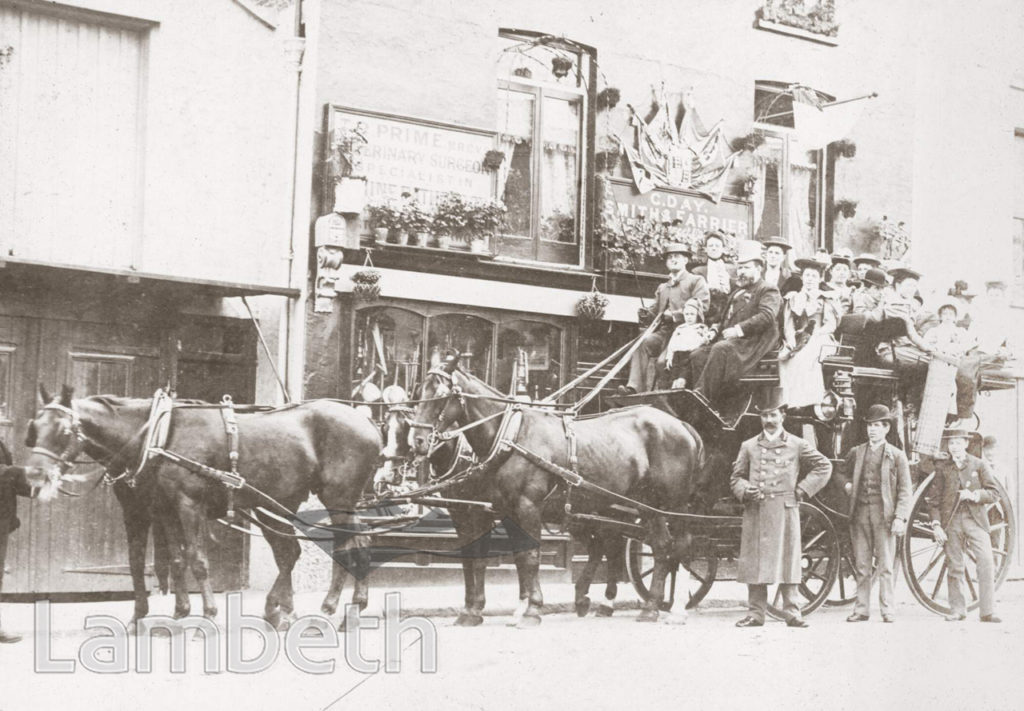 HORSE-DRAWN COACH OUTING, CROWN LANE, UPPER NORWOOD