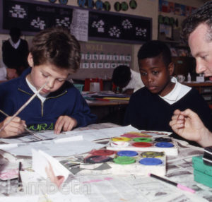 ART CLASS, CLAPHAM MANOR SCHOOL, BELMONT CLOSE, CLAPHAM