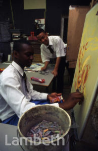 ART LESSON, ARCHBISHOP TENISON'S SCHOOL, OVAL, KENNINGTON