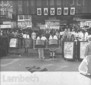STEEL BAND, ELECTRIC AVENUE, BRIXTON