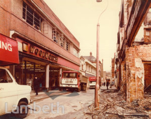 BRIXTON RIOTS DAMAGE, ELECTRIC LANE, BRIXTON
