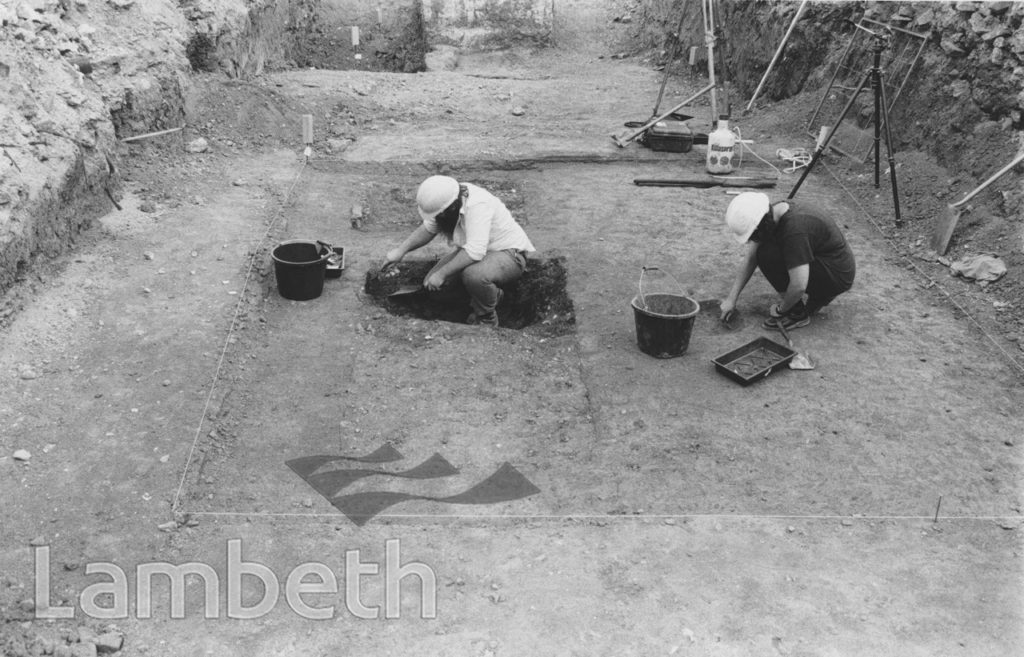 ARCHAEOLOGISTS, UNIGATE DAIRY SITE, VAUXHALL