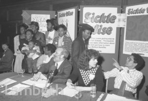 SICKLE CELL CAMPAIGN, TOWN HALL, BRIXTON