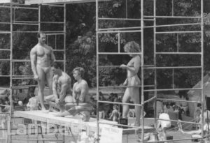 BODY BUILDERS, SPORTS FESTIVAL, BROCKWELL PARK, HERNE HILL