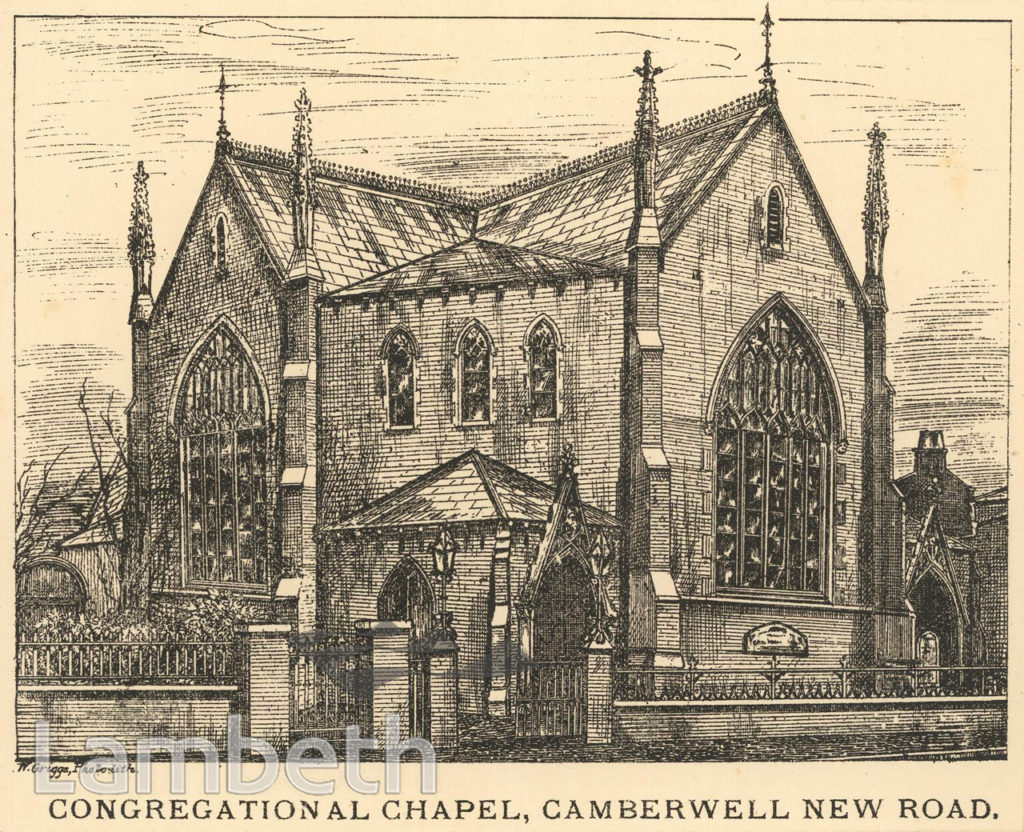 CONGREGATIONAL CHAPEL, CAMBERWELL NEW ROAD