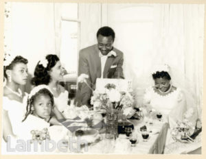 WEDDING, CRAWSHEY ROAD, BRIXTON NORTH