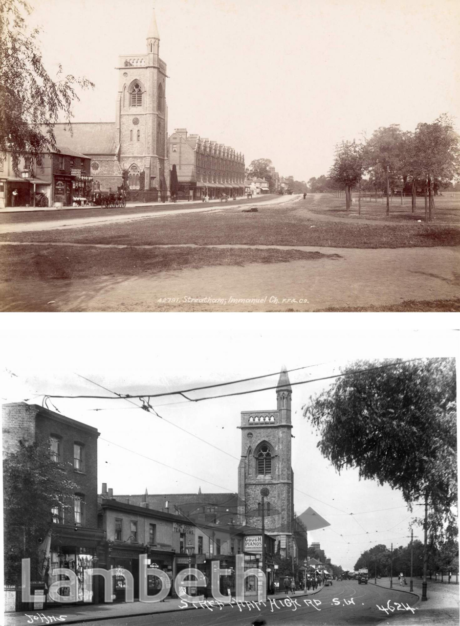 IMMANUEL CHURCH, STREATHAM COMMON, TWO VIEWS,1898 AND c.1912