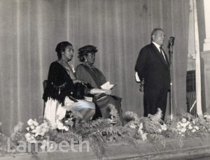 CLAUDIA JONES AT AN AWARD CEREMONY.