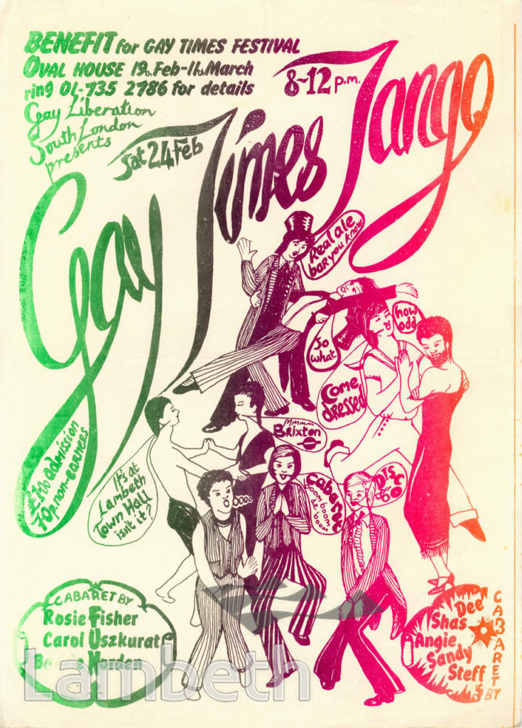 GAY TIMES BENEFIT, LAMBETH TOWN HALL