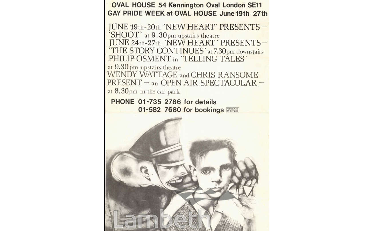 GAY PRIDE WEEK, OVAL HOUSE THEATRE, KENNINGTON