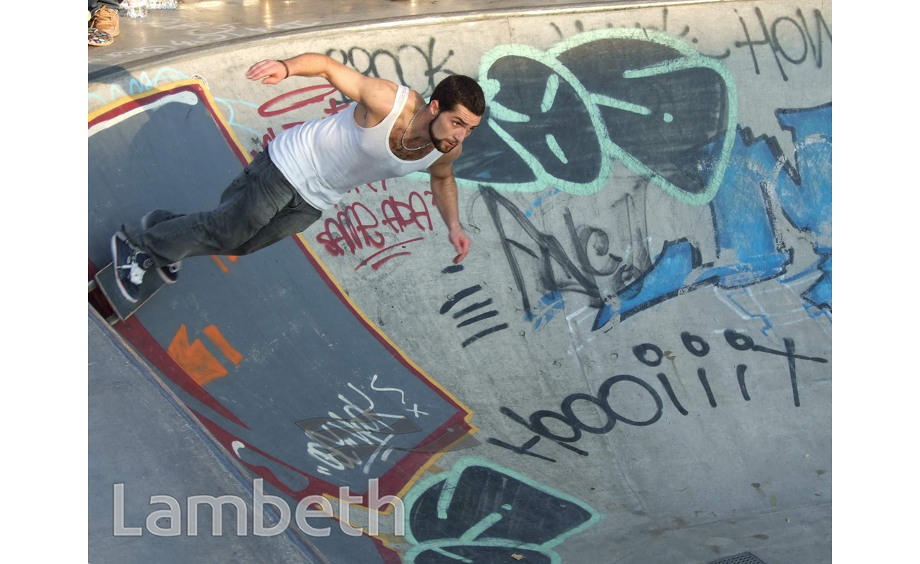 SKATEBOARDER, STOCKWELL PARK SKATEBOARD PARK, B