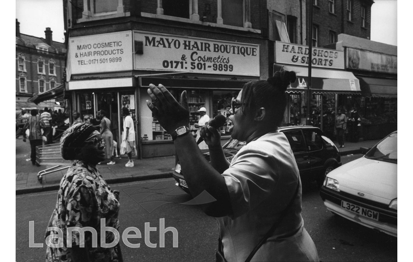 GOSPEL SINGER, ATLANTIC ROAD, BRIXTON