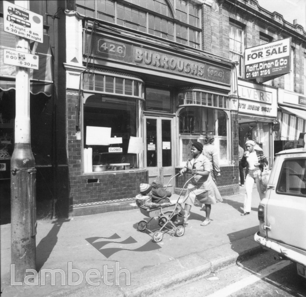 BURROUGHS EEL & PIE DINER, NO.426 COLDHARBOUR LANE, BRIXTON