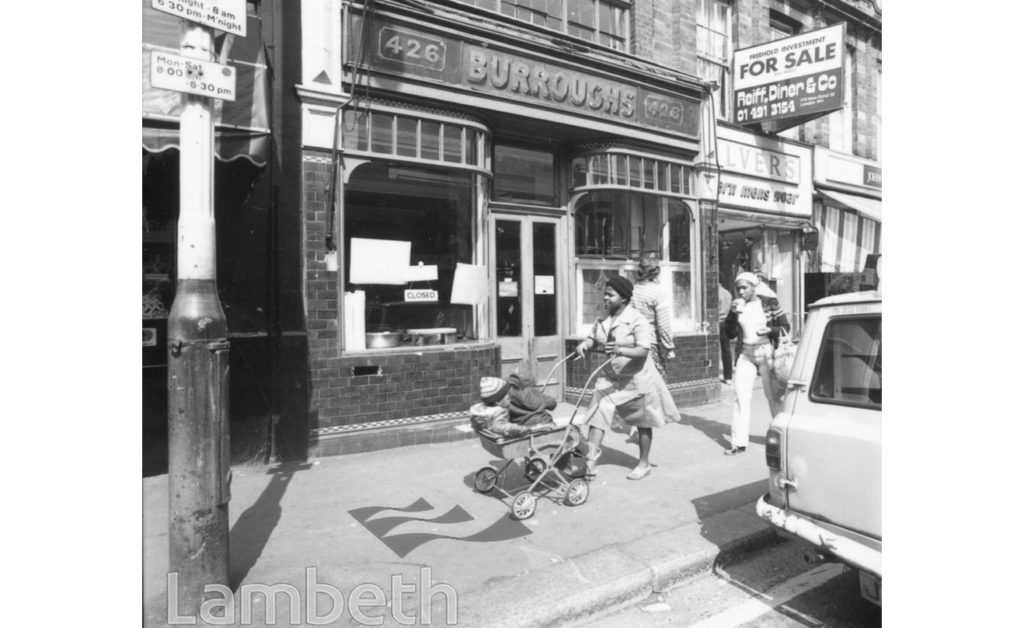 BURROUGHS EEL & PIE DINER, NO.426 COLDHARBOUR LANE, BRIXTON