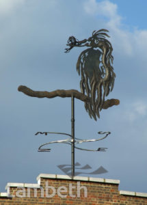 BRIXTON HERON SCULPTURE BY MAGGI HAMBLING, BRIXTON