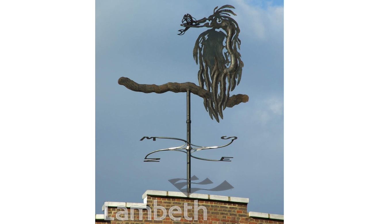 BRIXTON HERON SCULPTURE BY MAGGI HAMBLING, BRIXTON