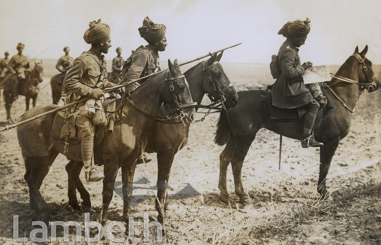 OFFICIAL WWI PHOTO: INDIAN ARMY BENGAL LANCERS,