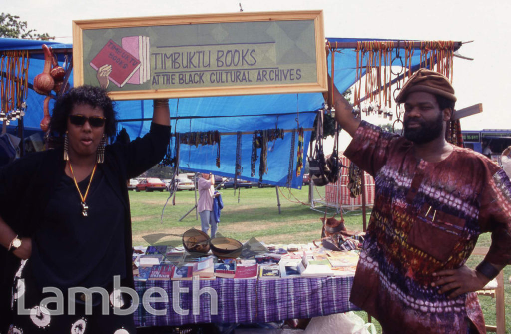 BLACK CULTURAL ARCHIVES STALL, COUNTRY SHOW, BROCKWELL PARK