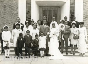 WEDDING PORTRAIT, CHATSWORTH BAPTIST CHURCH, WEST NORWOOD