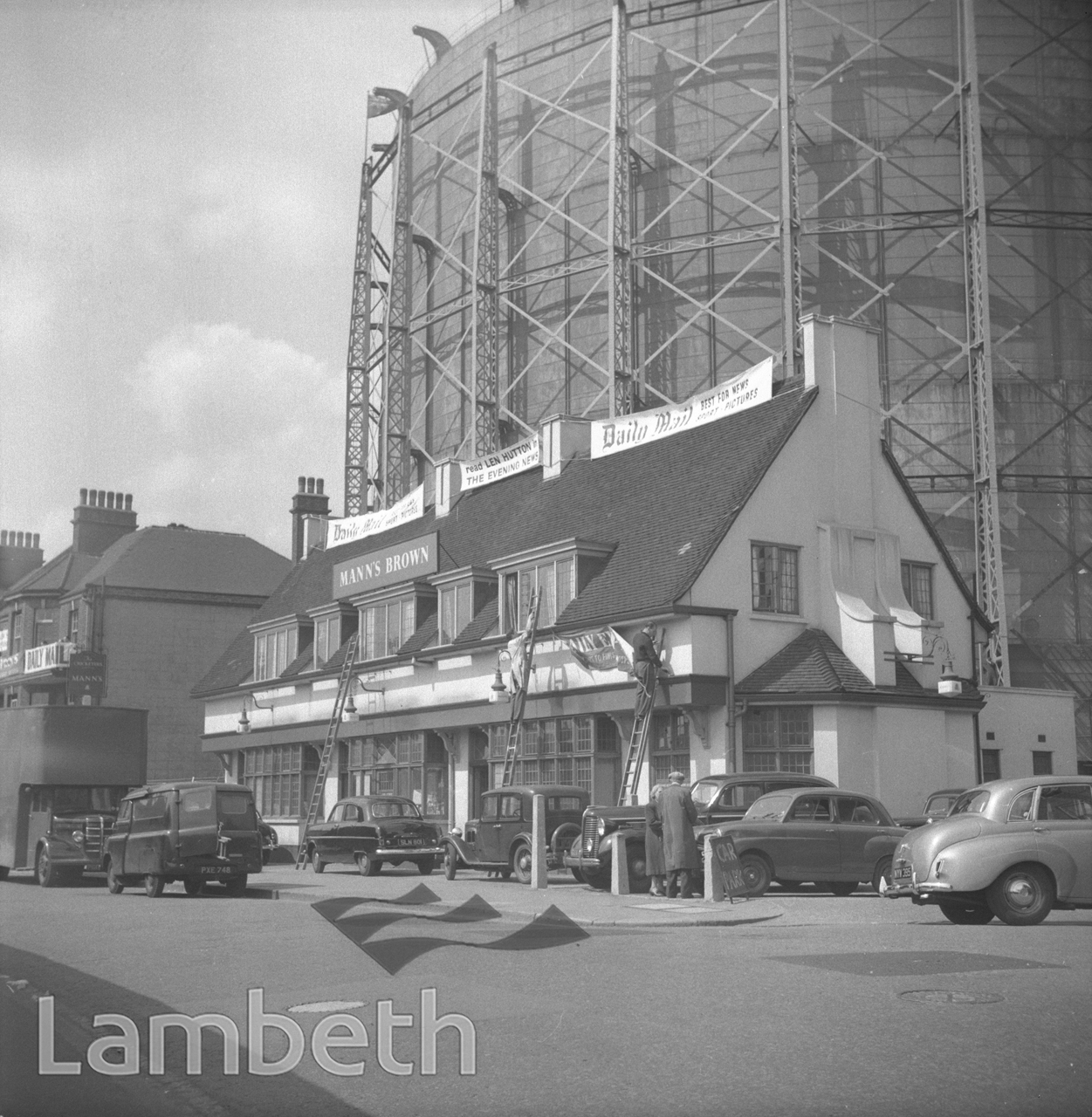 CRICKETER’S ARMS AND GASOMETERS, OVAL, KENNINGTON