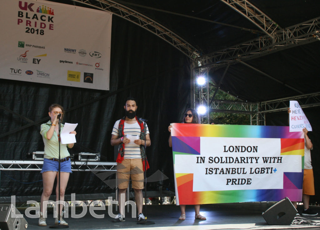 ISTANBUL LGBT CAMPAIGN GROUP, BLACK PRIDE, VAUXHALL