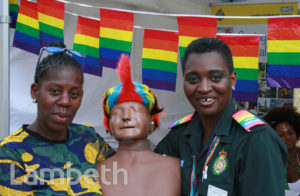LONDON AMBULANCE SERVICE STAND, BLACK PRIDE, VAUXHALL