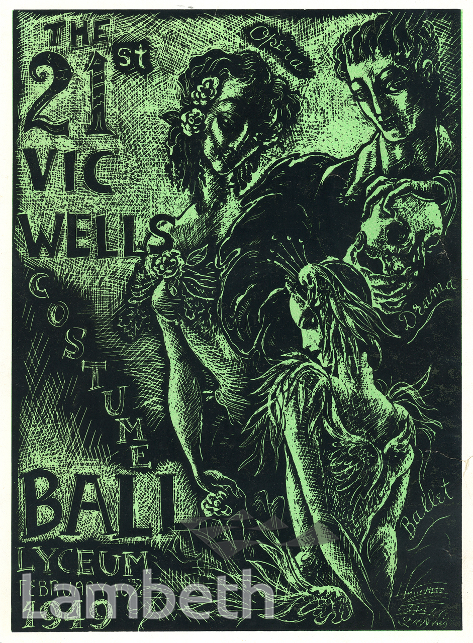 BALL PROGRAMME, OLD VIC THEATRE, THE CUT, WATERLOO