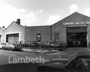 LONDON CAB COMPANY GARAGE, CRANMER ROAD, BRIXTON NORTH