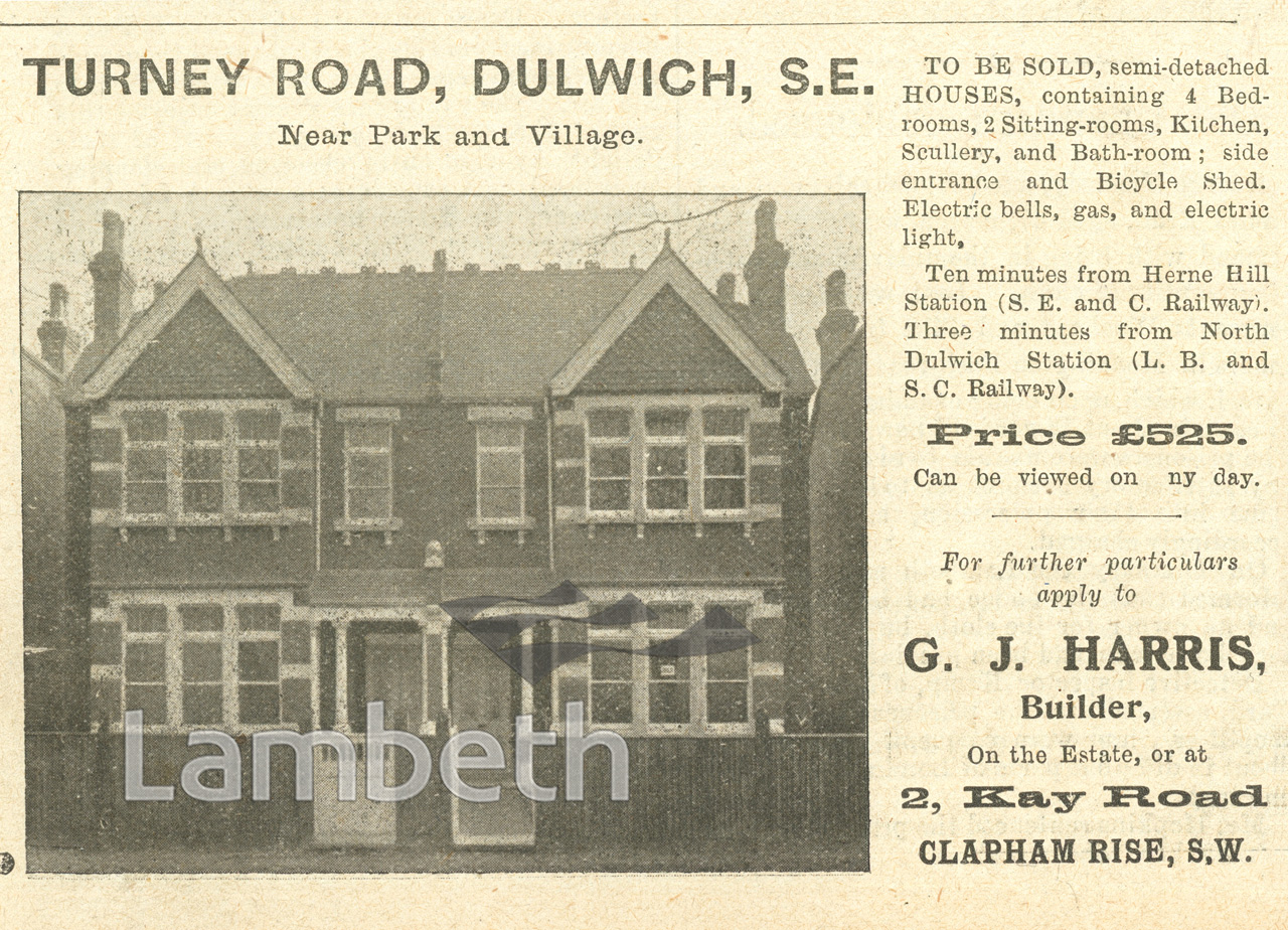 ADVERT: HOUSE IN TURNEY ROAD, WEST DULWICH