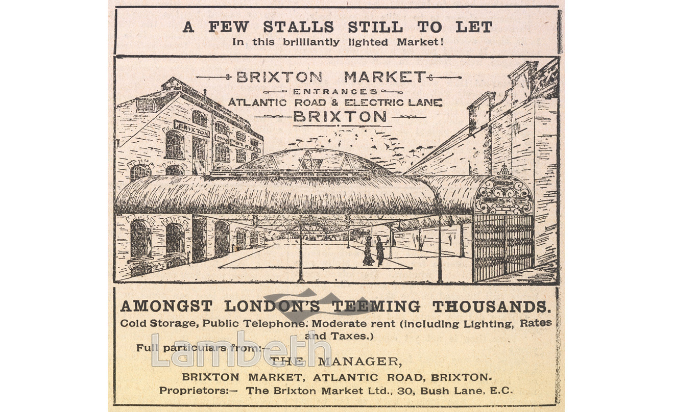 BRIXTON MARKET ADVERT, ATLANTIC ROAD, BRIXTON