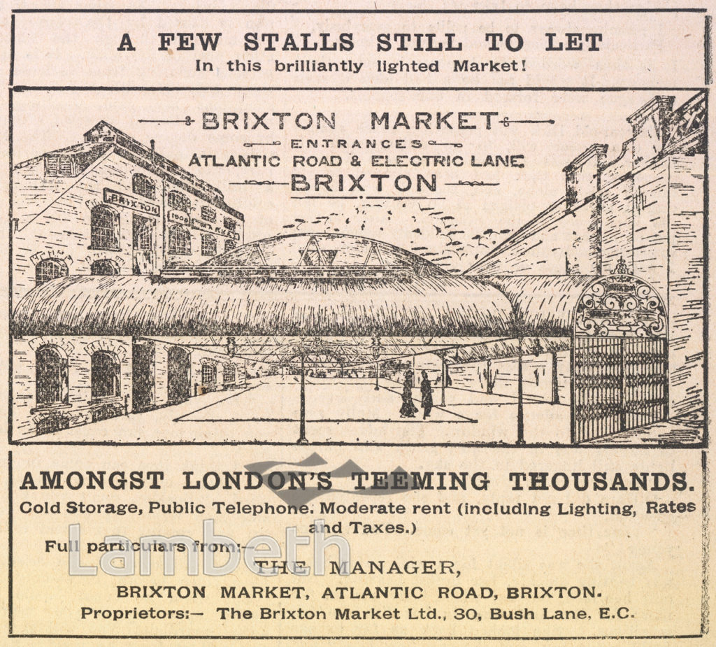 BRIXTON MARKET ADVERT, ATLANTIC ROAD, BRIXTON