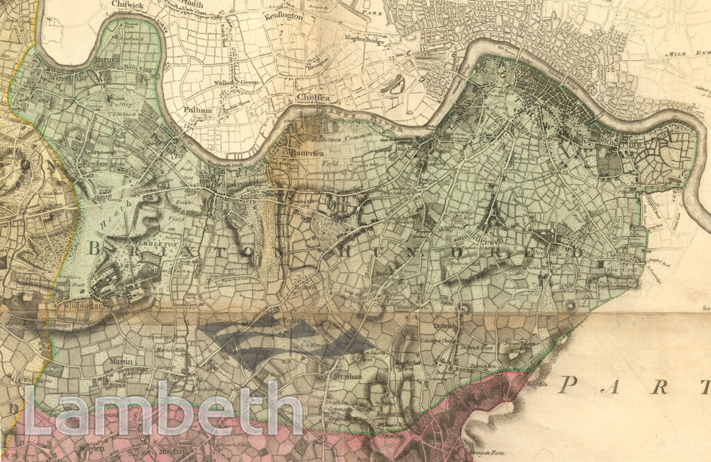 BRIXTON HUNDRED MAP, 1760-70