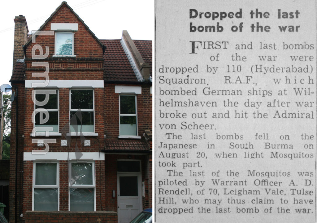 WWII PILOT’S HOME, 70 LEIGHAM VALE, TULSE HILL