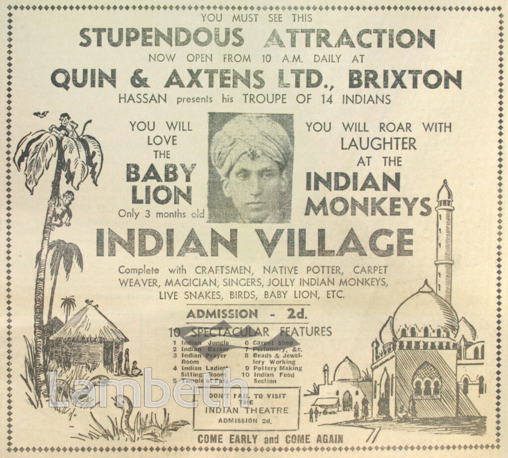 INDIAN VILLAGE, QUIN & AXTENS STORE, BRIXTON 14818