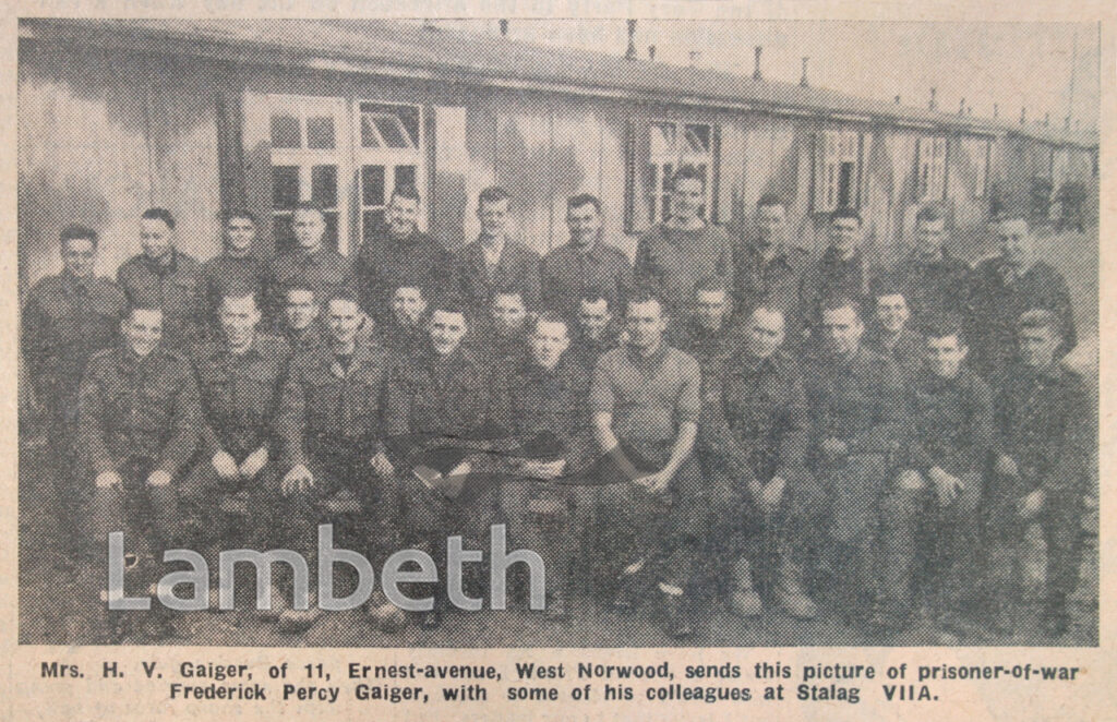 LAMBETH PRISONERS OF WAR, GERMANY, WORLD WAR II