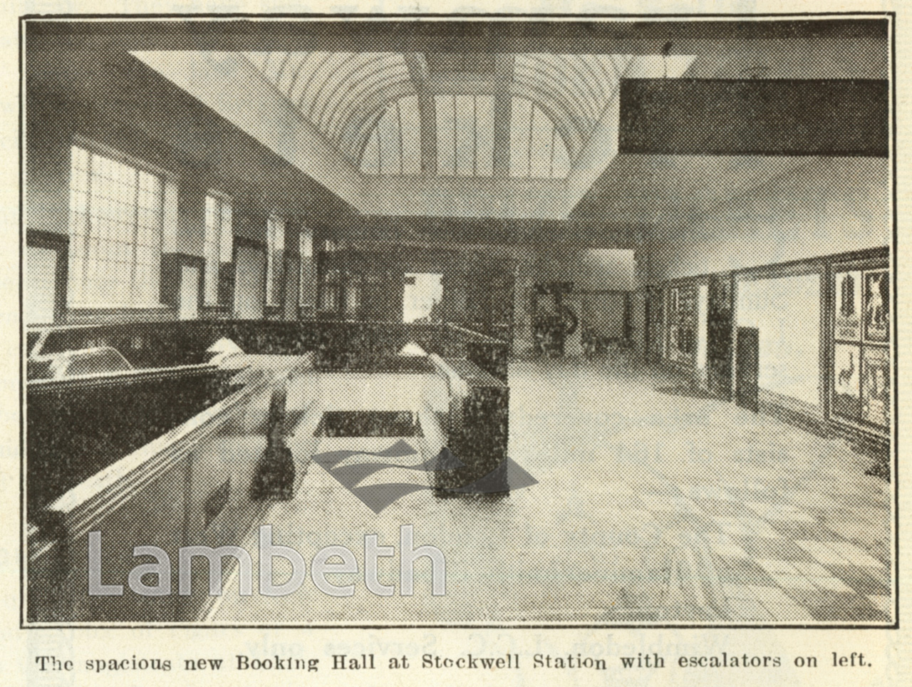 BOOKING HALL, STOCKWELL STATION, CLAPHAM ROAD