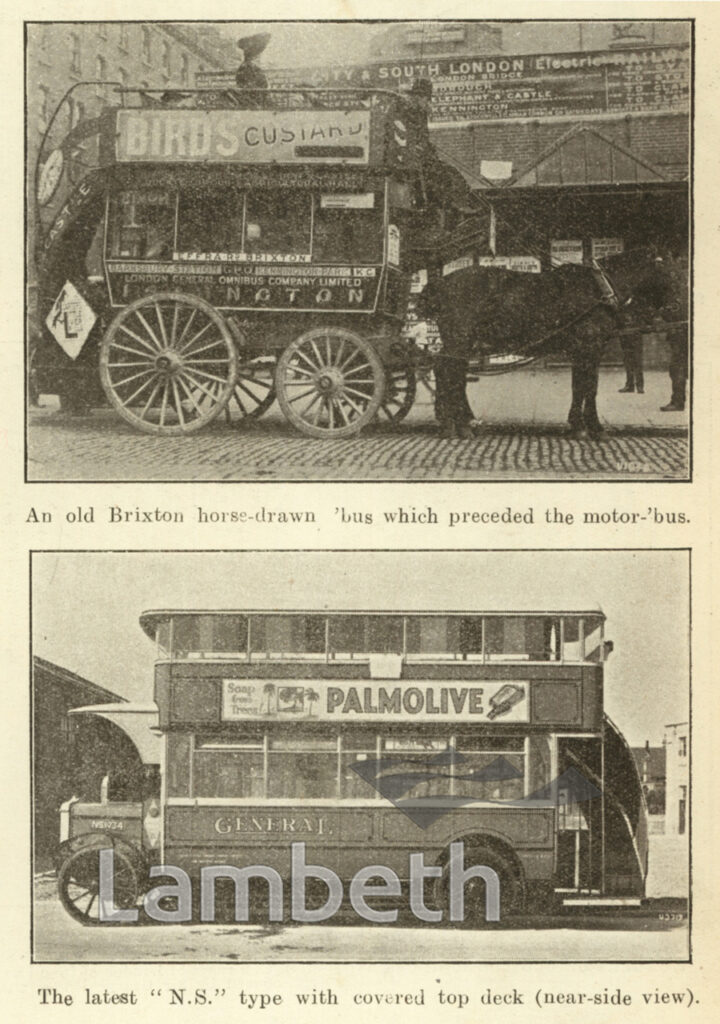 BRIXTON HORSE-DRAWN BUS AND NEW N.S. TYPE OMNIBUS