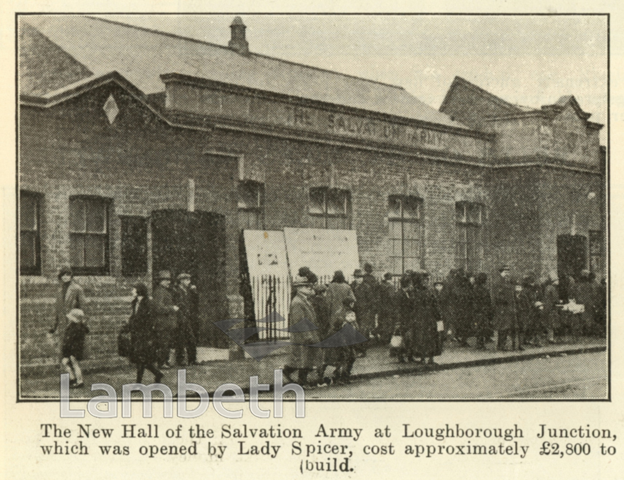 NEW HALL, SALVATION ARMY, LOUGHBOROUGH JUNCTION