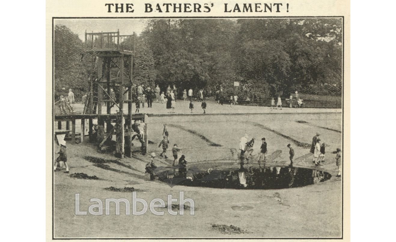EMPTY SWIMMING POOL, BROCKWELL PARK, HERNE HILL