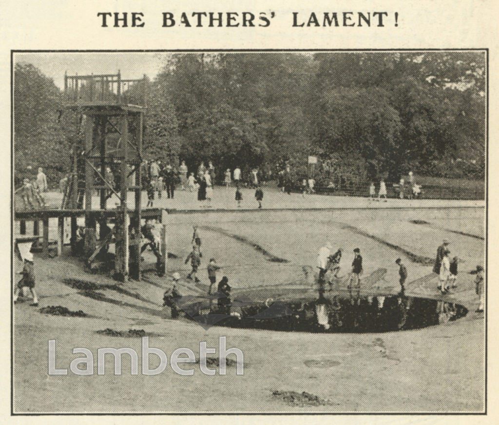 EMPTY SWIMMING POOL, BROCKWELL PARK, HERNE HILL