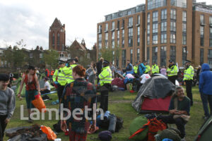EXTINCTION REBELLION PROTEST CAMP, VAUXHALL